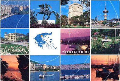 Map of Thessaloniki